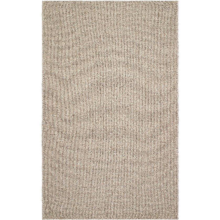 Nalani Solid and Border Dark Brown Area Rug
