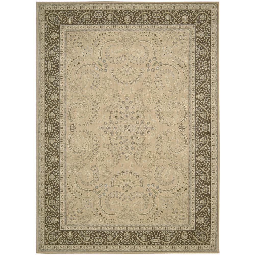 Nourison Persian Empire Rectangle Rug in Sand 5’3” X 7’5”