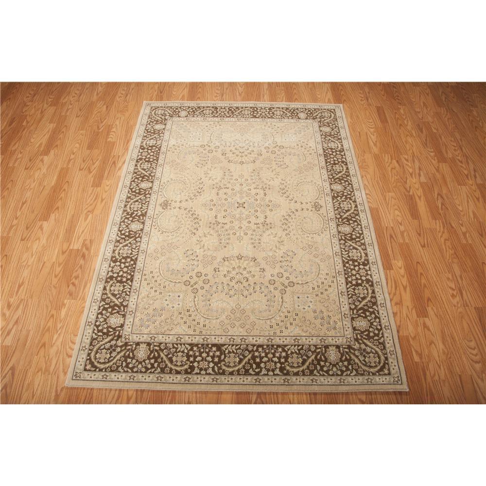 Nourison Persian Empire Rectangle Rug in Sand 5’3” X 7’5”
