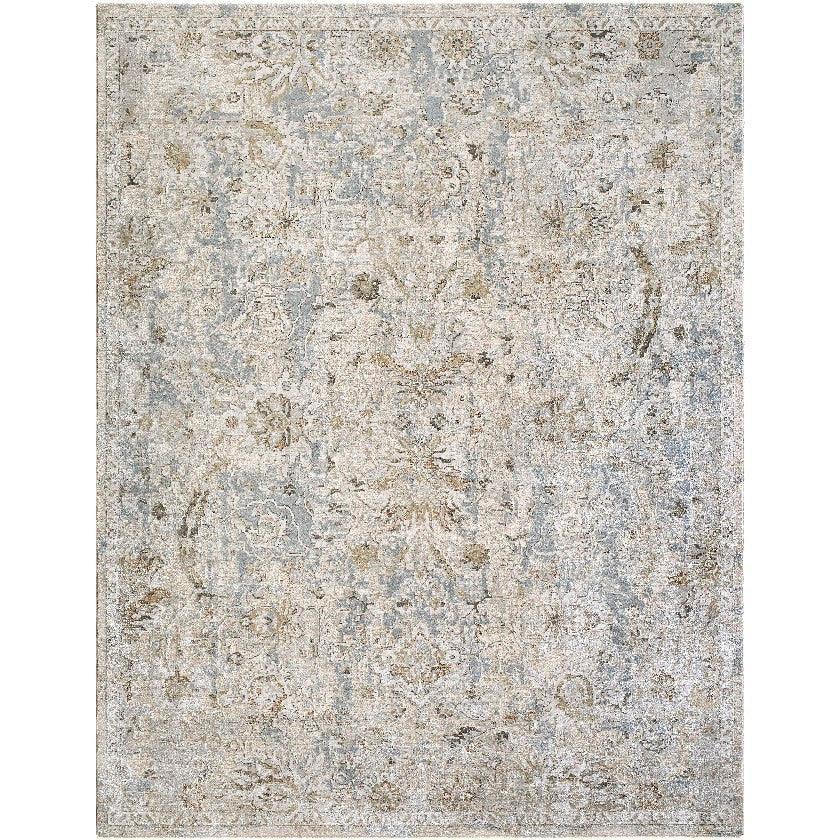 Ragan Traditional Cream/Medium Brown Area Rug
