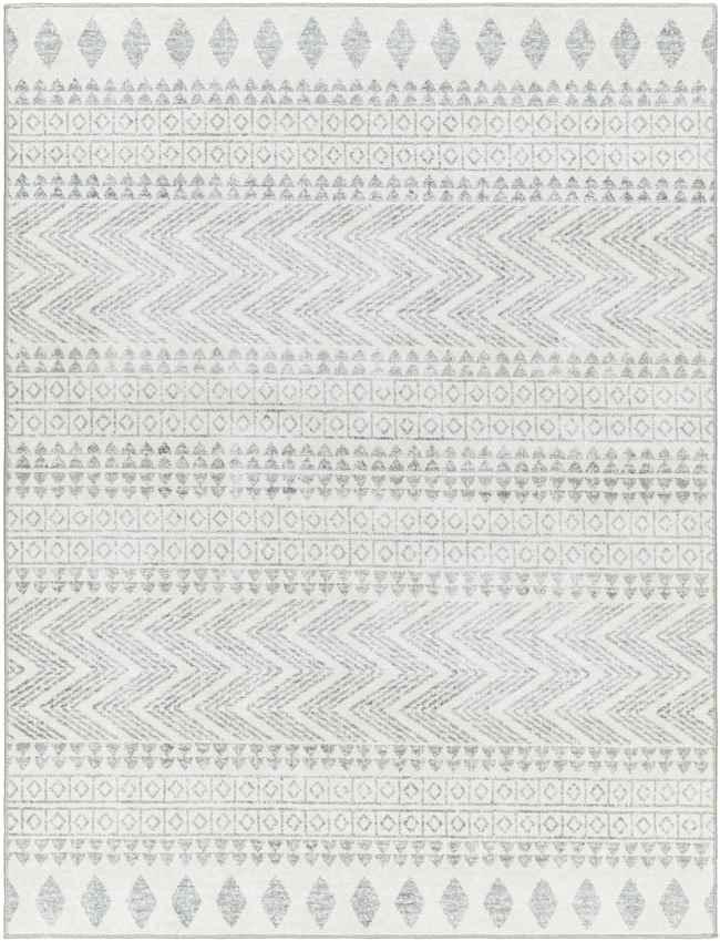 Rose Global Cream/Light Gray Washable Area Rug