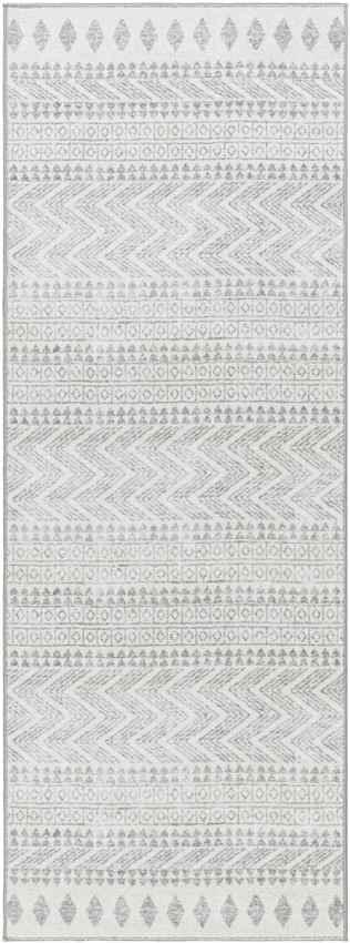 Rose Global Cream/Light Gray Washable Area Rug