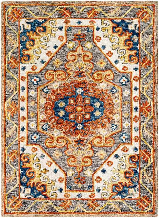 Shaneta Traditional Light Gray Area Rug