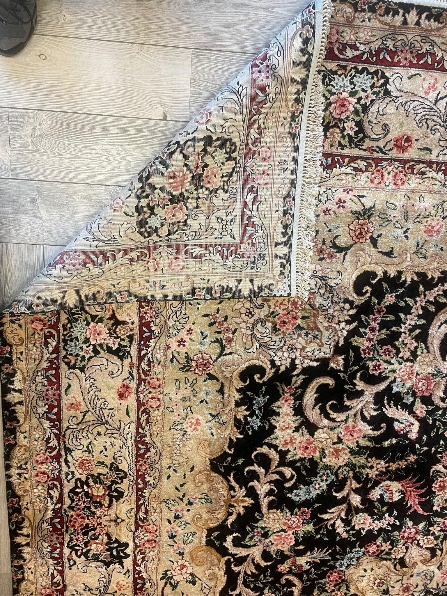 Sino-Tabriz Persian Silk Rug 10’ X 14’