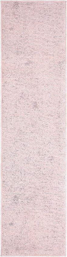 Tobey Solid and Border Dusty Pink Washable Area Rug