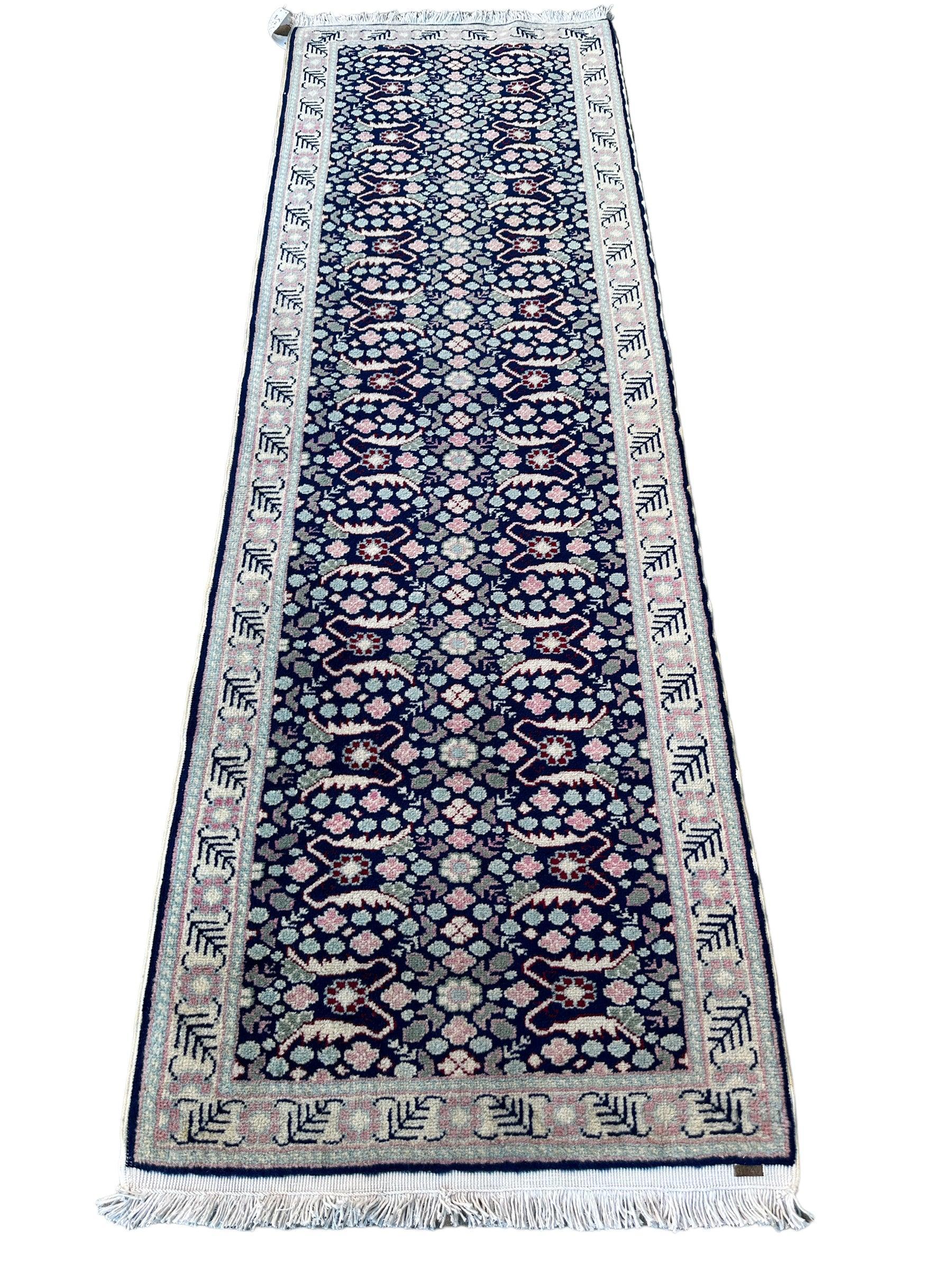 Wool Hand Knotted Runner 2’x6’2”