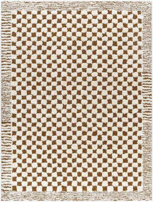 Zechariah Modern Ivory/Brown Area Rug