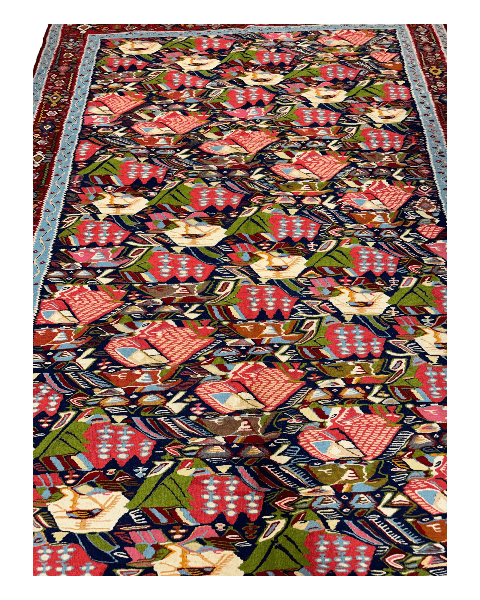 Masterpiece Vintage Persian Senneh Kilim Rug - Kapisa Rugs