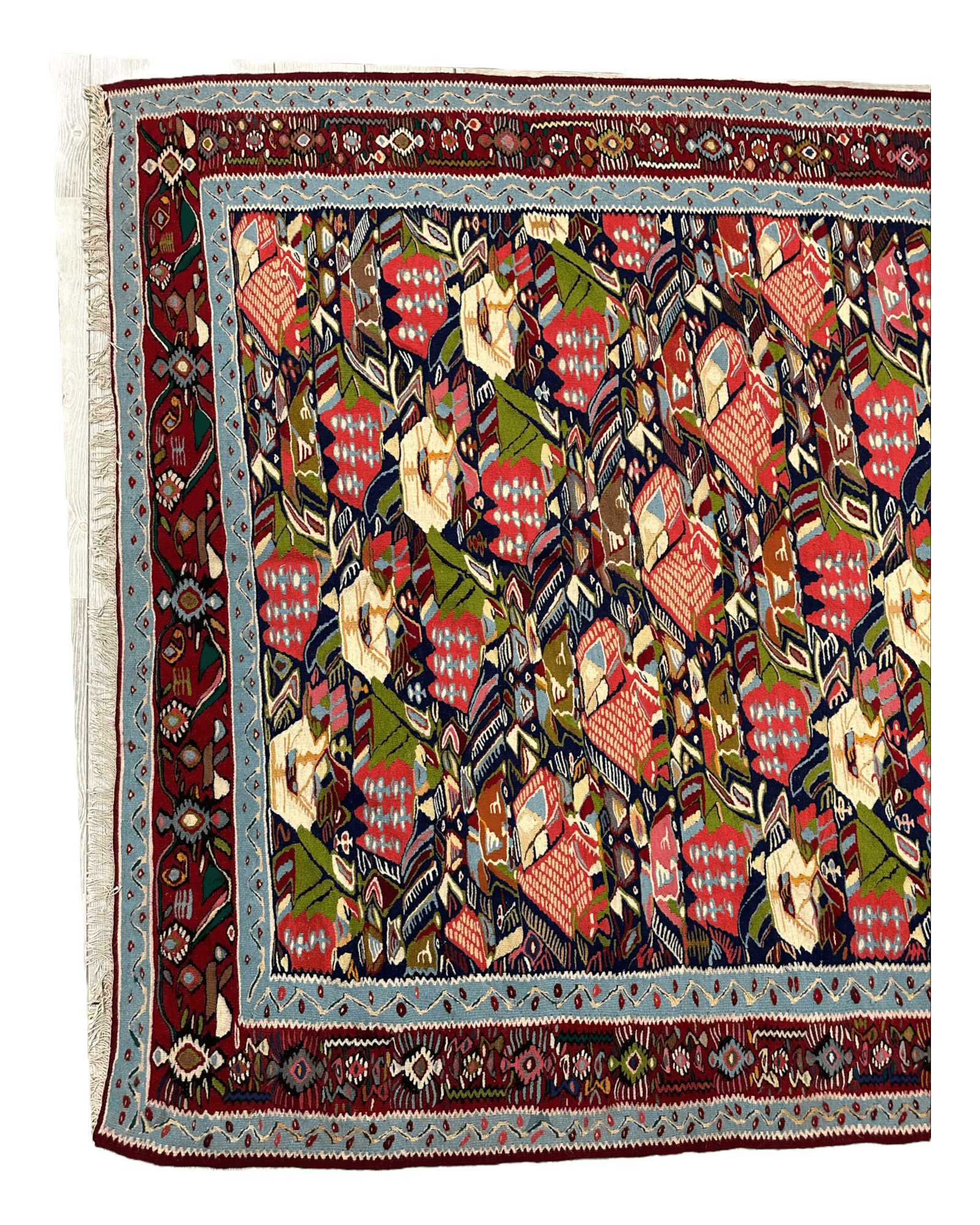 Masterpiece Vintage Persian Senneh Kilim Rug - Kapisa Rugs