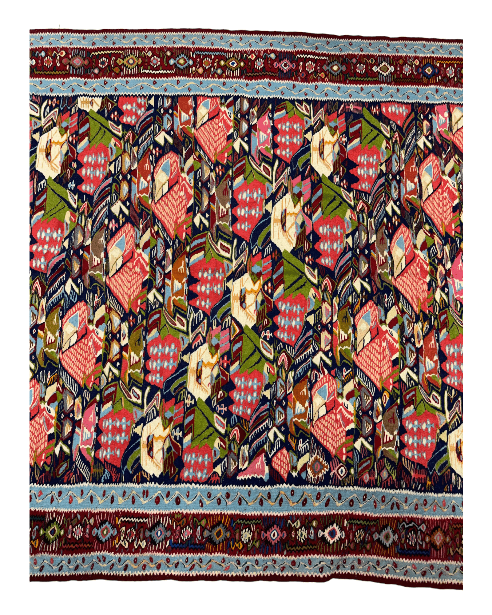 Masterpiece Vintage Persian Senneh Kilim Rug - Kapisa Rugs